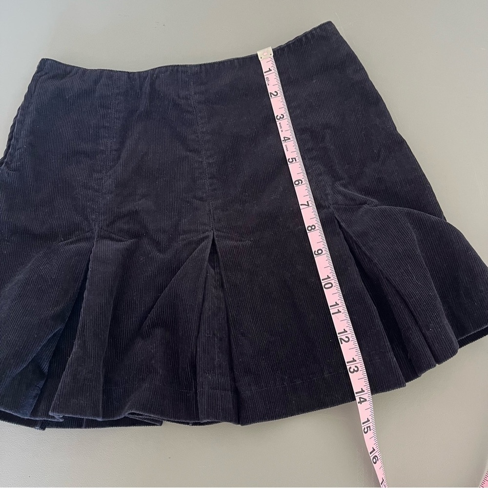 Smart Set Navy Corduroy Pleated Mini Skirt Preppy Tenniscore Y2K XS - Picture 9 of 10